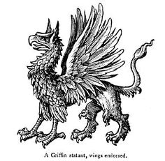 a drawing of a bird with wings on it's back, and the words written in