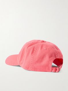 Acne Studios' 'Carliy' baseball cap is made from pink cotton-twill. In keeping with the pared-back aesthetic the label is known for, it's minimally detailed with the brand's moniker at the side. Spring Streetwear Pink Dad Hat, Spring Pink Dad Hat For Streetwear, Pink Dad Hat For Streetwear In Spring, Pink Dad Hat For Spring Streetwear, Pink Cotton Snapback Baseball Cap, Pink Snapback Baseball Cap In Cotton, Pink Visor Baseball Cap With Embroidered Logo, Pink Cotton Dad Hat For Spring, Pink Baseball Cap With Embroidered Logo