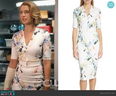 WornOnTV: Jane’s blue striped button front dress on Jane the Virgin | Gina Rodriguez | Clothes and Wardrobe from TV Jane Villanueva, Movie Outfits, Ted Baker Dresses