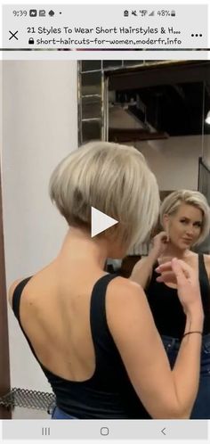 * frisuren haarschnitte..! Short Hair Blowout, Messy Bob Hairstyles, Medium Hair Styles For Women, Ponytail Hairstyles Easy, Mullet Hairstyle Women, Short Hair Undercut, Short Grey Hair, Blonde Pixie Haircut