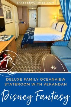 Inside a Disney Fantasy Deluxe Family Oceanview Stateroom with Verandah  We share all the details of a Disney Fantasy Deluxe Family Oceanview Stateroom with Verandah in our latest cabin tour and review! Disney Fantasy Cruise, Disney Fantasy