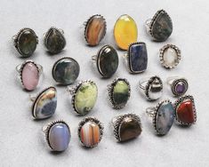 Multi Gemstone Rings, Silver Overlay Rings For Women, Handmade Vintage Rings, Hippie Ring, Crystal Ring, Chunky Rings, Ring For Gift JewelryMetal;- Silver Overlay  Crystal;- Assorted Crystal Handmade Bohemian Crystal Ring, Chunky Metal Rings, Silver Gem Rings, Chunky Gemstone Rings, Silver Vintage Jewelry, Chuncky Rings, Bulky Rings, Chunky Jewelry Silver, Silver Chunky Rings