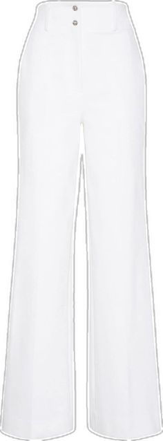 White Jeans For Workwear, White Cotton Straight Fit Bottoms, White Wide Leg Pants With Five Pockets, Elegant White Straight Jeans, Chic White Straight Hem Jeans, Chic White Jeans With Straight Hem, White Cotton Wide Leg Pants With Five Pockets, Chic White Cropped Wide Leg Pants, White Cropped Jeans With Belt Loops