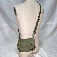 Great shopping ideas for Yoshida Porter Tanker Waist Bag mini Shoulder bag BAage Green men and women, mens bags Nylon Khaki Shoulder Bag For Travel, Khaki Nylon Bag With Removable Pouch, Khaki Nylon Shoulder Bag For Travel, Utility Nylon Shoulder Bag For Daily Use, Utility Nylon Bag With Adjustable Strap, Everyday Nylon Pouch Shoulder Bag, Khaki Nylon Shoulder Bag With Pockets, Nylon Shoulder Bag With Multiple Pockets For Daily Use, Khaki Nylon Shoulder Bag With Removable Pouch