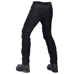 Upgrade your biker style with our Men Summer Motorcycle Racing Slim Fit Meshed Jeans. Made with high-quality meshed fabric, these jeans offer maximum breathability and comfort while providing a slim fit style. Perfect for your all-season rides, these jeans are a must-have for any motorcycle enthusiast. CE Certified Knee Hip Protective Pads ⇨ The knee and hip pads are detachable and easy to mount. Insert them into their special pockets for added protection on the road. Reinforced Stitching ⇨ The Fitted Biker Jeans For Biker Events, Biker Jeans For Biker Events, Fitted Black Jeans For Biker Events, Casual Black Motorcycle Bottoms, Casual Black Bottoms For Motorcycling, Casual Black Bottoms For Biker Events, Summer Motorcycle, Leather Motorcycle Gloves, Motorcycle Jeans