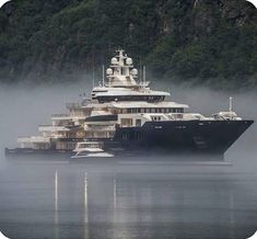 a large boat floating on top of a body of water