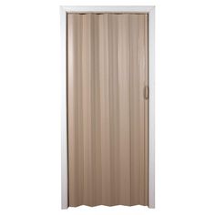 the sliding door is closed and ready to be used as a room divider or closet