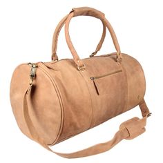 Materials: 100% soft leather exterior. 100% cotton lining interior. Dimensions: 42L capacity. W53cm x H28cm x D28cm, handle: L66cm W3.8cm, extendable shoulder strap: L78cm-145cm. Hardware: Brass fittings and YKK zippers. Features: Extendable detachable shoulder strap, inside zip pocket, outside zip pocket, leather clip on the grab handles for comfortable grip, four brass studs on the base. Combining traditional elegance with rugged practicality, our flagship Classic Duffle in Vintage Cognac is a Leather Holdall, Holdall Bag, Leather Weekender Bag, Minimalist Bag, Leather Workshop, Sustainable Leather, Leather Duffle Bag, Leather Duffle, Weekend Bag