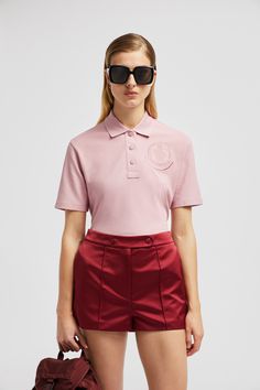 Designed to transcend seasons and trends, this polo shirt is crafted from cotton piquet. The loose fit style is enriched with an embroidered logo. Collared Polo Shirt With Embroidered Logo, Collared Polo Shirt With Embroidered Logo For Work, Designer Tops With Embroidered Logo, Designer Top With Embroidered Logo And Collared Neckline, Cotton Tops With Collared Neckline And Embroidered Logo, Luxury Polo Collar Top With Embroidered Logo, Luxury Cotton Polo Shirt For Workwear, Personalized Jacket, Outerwear Outfit