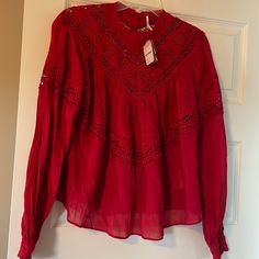 Reposhing This Item I Purchased From @Gypsiesandscots. Loved It, But Ready To Rotate For Something New. Questions? Leave A Comment Below! Chic Red Lace Top, Black Floral Blouse, Free People Blouse, Ruffle Long Sleeve, Hem Top, Tie Blouse, Long Sleeve Tunic, Tie Dyed, Striped Tee