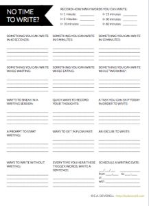 a printable worksheet for writing and using it to help students learn how to write