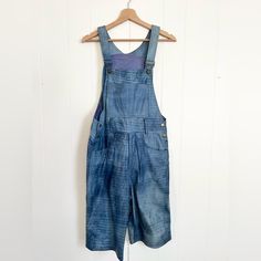 These Are Amazing For The Right Person. Vintage Blue Leather Short Overalls. Brand Is Daniel Young. No Markings Otherwise, Except Size Medium And Made In Korea. Fully Lined. Gold Snap Buttons At The Side Of The Waist. Functioning Zipper. Usual Vintage Wear, Nothing Major To Note. Approx 40 Inches In Length, 11 Inch Inseam. Totally One Of A Kind Vintage Piece. Oo Tags: Short Overalls, Summer, Romper, Overalls, Leather Overalls, Lederhosen, Unisex, Vintage, Unique Vintage, Quirky, Whimsical, Y2k Whimsical Y2k, Romper Overalls, Leather Overalls, Overalls Summer, Short Overalls, Shorts Romper, Leather Short, Leather Shorts, Short Rompers