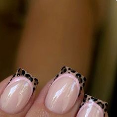 Leopard Print French Tips Square, Biab Nails Leopard, Leopard Print Nail Design, Leopard Print Biab Nails, Cheetah Gel Nail Designs, Nails To School, Short Square Cheetah Nails, Pink Leaped Print Nails, Leopard Nail Tips