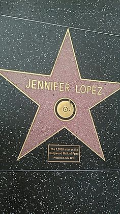 the star on the hollywood walk of fame is shown for everyone to see and hear