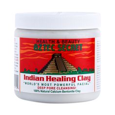 Indian Healing Clay by Aztec Secret - Thrive Market Indiana Healing Clay Mask, Aztec Indian Healing Clay Hair Mask, Hormonal Acne Supplements, Aztec Secret Indian Healing Clay, Bentonite Clay Mask, Calcium Bentonite Clay, Indian Healing Clay, Post Acne Marks, Healing Clay