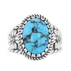 An oval-shaped, lab-created turquoise cabochon steals the show on this stylish Lavish by TJM dome ring. An oval-shaped, lab-created turquoise cabochon steals the show on this stylish Lavish by TJM dome ring. Marcasite accents Nickel free Metal: sterling silver Packaging: boxed Plating: rhodium Width: 20.57 mm Finish: oxidizedSTONE DETAILS Stone type: simulated turquoise Total weight: 4 1/8 ct. Center stone size: 14 mm x 10 mm Shape: oval Setting: bezel Gemstones may have been treated to enhance Southwestern Turquoise Ring With Oval Cabochon, Southwestern Oval Cabochon Turquoise Ring, Southwestern Turquoise Oval Cabochon Ring, Bohemian Adjustable Turquoise Ring With Oval Cabochon, Adjustable Oval Turquoise Western Ring, Adjustable Oval Western Style Turquoise Ring, Adjustable Oval Turquoise Ring With Large Stone, Southwestern Adjustable Oval Turquoise Ring, Adjustable Turquoise Oval Cabochon Ring