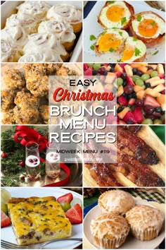 easy christmas brunch menus and desserts