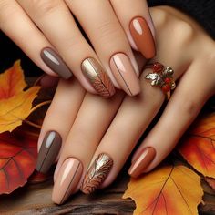 #FallNailMagic #BurgundyBliss #GoldenLeafAccents #AutumnNailArt #BurntOrangeGradient #DeepPlumDreams #GoldenSpecksFall #OliveGreenMatte #GoldenVineNails #FallForGreen #PumpkinCreamNails #CopperAccentLove #SwirlPatternsFall #NailTrendAutumn #FallColorPalette #GoldenFallTouches #ChicAutumnNails #FallFoliageNails #AutumnGlowMani #Fallnails #Nailsinspo #Fallnailinspo #Autumnails #Octobernails #cutenails #trendingnails #nailtrend #fallnailtrend #nailstyles #stylishnails Fall Gel Nails, Fall Nail, Fabulous Nails, Fancy Nails, Chic Nails, Fall Nails