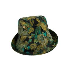 This new hat is a celebration of nature's beauty. Handcrafted from luxurious brocade fabric adorned with a romantic print of leaves and flowers in rich shades of green, it captures the essence of a vibrant autumn day. As you don Green Autumn, you'll feel like you're walking through an enchanting forest, with the leaves rustling and the flowers blooming around you.  Extra wide brim. Returns with broken security seals will not be accepted for hygiene reasons. Silk lining Handmade Limited Edition Hand wash Dry Cleaning Wide Brim Bucket Hat, Green Autumn, Enchanting Forest, Stocking Fillers For Him, Flowers Blooming, Hat Base, Summer Color Palette, Brand Magazine, Stocking Fillers For Her