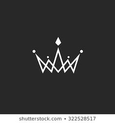 a crown on a black background