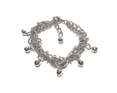 ★This Adjustable Charm Bracelet features Seven Sounding Bell Charms on Layered Silver Hypo Allergenic Nickel Free Chain with Lobster Clasp closure. * Made from a zinc alloy metal which is lead and nickel free.  * Fits wrist size 6 up to 8 inches long. (Available for custom fitting at no extra charge.) ☀Comes in small gift box that's wrapped with hemp twine.  (Handmade in USA) Bells Bracelet, Boho Charm Bracelet, Bracelets Hippie, Fairy Tale Jewelry, Hippie Bracelet, Hemp Twine, Hippie Bracelets, Silver Bells, Small Gift Boxes