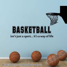 basketball isn't just a sport it's a way of life wall decal