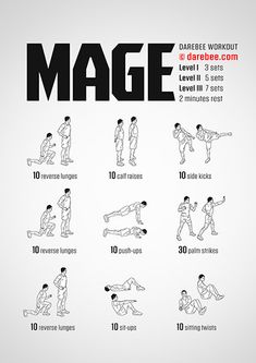 a poster with instructions on how to do an exercise