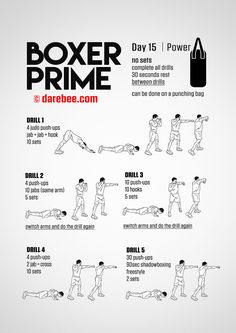 a poster with instructions for how to do a boxing prime