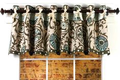 Melissa Valance Pattern, easy to sew Home Sewing Depot Eclectic Curtains, Diy Valance, Valance Patterns, Curtain Sewing Pattern, Diy Window Treatments, Thick Curtains, Metal Curtain, Cool Curtains, Valance Window Treatments