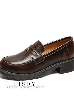 Fisdy - Elegantes bailarinas mocasín otoñales para un look casual sofisticado Rough Heels, Dressing Style, Suits Clothing, Autumn Casual, Heel Slippers, Urban Dresses, Mary Jane Flats, Slipper Sandals, Boots And Sneakers