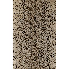 a leopard print rug with black spots on it