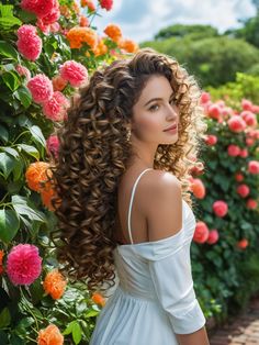 Stunning Long Curly Hairstyles for Effortless Elegance Long Curly Hairstyles, Choppy Layers, Loose Style, Long Curly Hair, Curly Hairstyles, Long Curly, Half Up Half Down, Half Up, Your Back