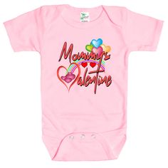 Rapunzie's sweet and heartwarming "Mommy's Valentine" Baby Onesie, designed to celebrate the love and bond between a baby and their adoring mommy. Carefully crafted with comfort in mind, this onesie is made from 100% cotton, ensuring a soft and gentle feel against your baby's delicate skin. The short sleeves provide ease of movement for your little one.Featuring a delightful graphic, this onesie showcases a vibrant rainbow adorned with red hearts, representing the joy and love that surrounds you Cute Pink Onesie For Mother's Day, Family Matching Pink Onesie For Playtime, Pink Family Matching Onesie For Playtime, Cute Short Sleeve Onesie For Mother's Day, Cute Mother's Day Onesie With Short Sleeves, Playful Pink Onesie As A Gift, Pink Family Matching Playtime Onesie, Playful Pink Onesie As Gift, Mother's Day Cute Short Sleeve Onesie