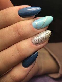 Wintery Blue Nails, Popular Nails, Luxury Nails, Fabulous Nails, My Nails, Nail Polish Colors, Perfect Nails, Love Nails