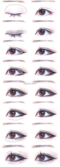 Natural Eye Makeup Tutorial, Under Eye Makeup, Korean Makeup Tutorials, Hooded Eye Makeup, Pinterest Makeup