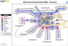 the airport map for miami international airport