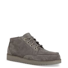 Koolaburra by UGG-Kiran Boot Give off lasting style with the Kiran boot from Koolaburra by Ugg. This suede pair features a lace-up design that will pair with your chino pants and button down shirts! Winter Suede Lace-up Chukka Boots, Suede Lace-up Chukka Boots For Winter, Casual Suede Moc Toe Boots, Casual Lace-up Suede Boots, Casual Suede Moc Toe Chukka Boots, Casual Suede Lace-up Hiking Boots, Casual Lace-up Boots With Suede Lining, Suede Lace-up Chukka Boots For Fall, Casual Fall Work Boots With Suede Lining