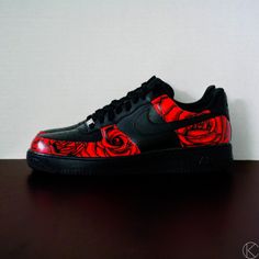 Hey, I found this really awesome Etsy listing at https://www.etsy.com/listing/210487563/custom-hand-painted-rose-floral-mens-air Mens Air Force, Air Force One Shoes, Air Nike, Estilo Cholo, Af1 Shoes, Nike Air Force One