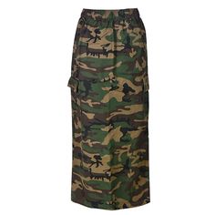 PRICES MAY VARY. Elastic Waist Cargo Skirt - The fashion camo cargo skirt is designed with an elasticized waistband for comfort and flexibility. The elastic waistband stretches to accommodate different waist sizes, providing a snug and comfortable feeling. This feature makes the skirt suitable for a wide range of body shapes and sizes, as it can be easily adjusted to sit at the desired position on the waist. Fashion Pockets Design - The y2k skirt comes with 2 flap pockets and 2 side slant pocket Long Skirt 2023, Camo Cargo Skirt, Cargo Skirts, Long Skirt Casual, Camo Skirt, Y2k Skirt, High Waisted Maxi Skirt, Matching Design, Elastic Waist Skirt