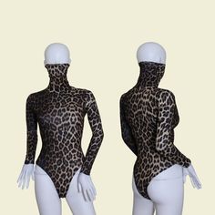 📌✂Please contact me if you would like a Custom Made Bodysuit for your size with your measurements for an extra charge of £12.00. 💋Hand Made With Love💋 Item Specifics: Colour: Multi Fabric: Soft Fine Knit Material: Jersey Cotton Fabric Stretch: Stretch Pattern: Leopard Print Size: XS(6) S(8) M(10) L(12) XL(14) Neckline: Polo Neck Silhouette: Bodysuit Sleeve Length: Long Sleeve Occasion: Casual, Party, Evening, Body Size Type: Regular Fit Only Opening: Button Snap Opening Feature: High Neck Gar Fitted Leopard Print Swimwear For Party, Fitted Leopard Print Bodysuit For Party, Polo Neck, Fine Knit, Casual Party, Body Size, Catsuit, Knitting Materials, 8 M