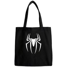 Black Softback Shoulder Bag For Shopping, Black Double Handle Shoulder Bag Gift, Black Canvas Travel Bag (gift Bag), Large Black Bag With Large Capacity, Black Shoulder Bag With Reinforced Handles For Shopping, Spiderman Tote Bag, Black Canvas Shopping Gift Bag, Casual Black Bags With Reinforced Handles, Black Gift Bag Shaped Satchel