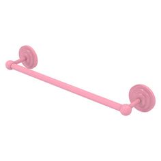 a pink toilet paper holder with two handles