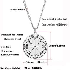 Symbols And Meanings, Money Spells, Spell Book, Stainless Steel Chain, Chain Lengths, Necklace Etsy