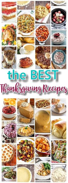 the best thanksgiving pies and desserts cookbook cover with images of different types of pies