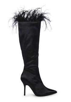 base Black Platform Boots, Public Desire, Feather Trim, Stiletto Boots, Black Doll, Lace Up Heels, Toe Designs, Platform Boots, Dolls Kill