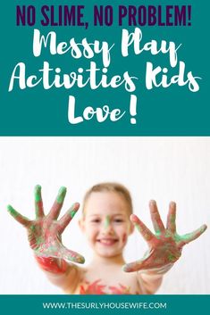 Hands on sensory play for preschoolers. Fun DIY sensory activities you can do at home that don't include slime! Toddler Activity Bags, Sensory Activities For Kids, Messy Play Activities, Sensory Activities For Preschoolers, Bored Kids, Keep Kids Busy, Holiday Traditions Family, Water Games For Kids, Summer Fun List