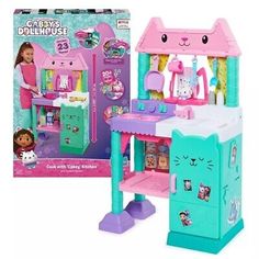 (eBay) Introducing the Gabby’s Dollhouse, Cakey Cat Kitchen set for kids! Cakey’s toy kitchen features a stove, a sink with a dish rack, 10 kitchen accessories and utensils, with utensil hangers that hang above the window, along with 9 pieces of play food and a toy refrigerator that has photos of Gabby and her Cat-Tastic kitties, which can also be used for storing your play food, kitchen accessories and your kids kitchen playset pieces! Kitchen Set For Kids, Toddler Kitchen Set, Kitchen Sets For Kids, Play Kitchen Accessories, Play Kitchens, Play Kitchen Sets, Cat Kids, Pretend Play Toys