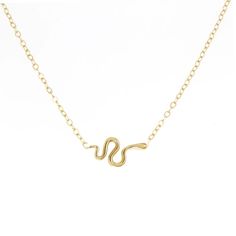 Petite Serpent Necklace – POPPY FINCH U.S. Minimalist Snake Shape Necklace With Adjustable Chain, Minimalist Snake Shape Jewelry With Delicate Chain, Minimalist Snake Shape Chain Necklace For Gift, Minimalist Gold Snake Necklace, Gold Snake-shaped 14k Gold Necklace, Gold Snake Shape 14k Gold Necklace, Dainty Snake Shape Necklace For Gift, Dainty Snake-shaped Necklace For Gift, Minimalist Yellow Gold Snake Chain Charm Necklace