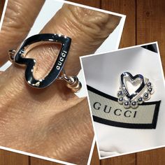 Gucci Heart Toggle Ring. Sterling Silver. All Gucci Packaging I Purchased From @Helenivy2. Loved It, But Ready To Rotate For Something New. Gucci Sterling Silver Jewelry With Heart Charm, Gucci Sterling Silver Ring, Gucci Sterling Silver Anniversary Jewelry, Gucci Sterling Silver Jewelry For Anniversary, Elegant Gucci Jewelry With Heart Charm, Classic Gucci Sterling Silver Rings, Gucci Jewelry With Heart Charm, Gucci White Gold Sterling Silver Ring, Gucci Jewelry With Heart Charm As A Gift