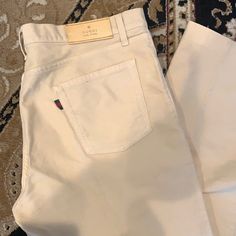 Gucci Pale Yellow Men’s Jeans Tag Reads Size 50 - See Approx Measurements Waist 18 Inseam 30 There Is A Small Spot On The Front. Might Come Out In Wash Gucci Yellow, Gucci Jeans, Mens Straight Jeans, Jeans Men, Jeans Color, Pale Yellow, Spot On, Colored Jeans, Mens Jeans